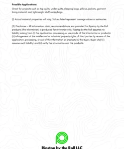 Ripstop By The Roll Tarps/Shelters 1.1 Oz Silnylon