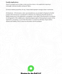 Ripstop By The Roll 1.1 Oz Silpoly PU4000 - Full Roll