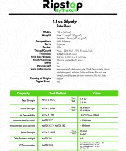 Ripstop By The Roll 1.1 Oz Silpoly - Full Roll | Durable Polyester Fabric for Wholesale 45 Ripstop By The Roll 1.1 Oz Silpoly - Full Roll