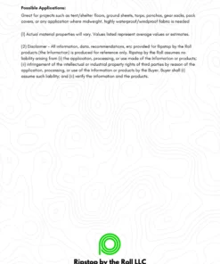 Ripstop By The Roll 1.6 Oz HyperD™ PU4000 - Durable Waterproof Fabric for Tarps & Shelters | Color Closeout 2019 19 Ripstop By The Roll 1.6 Oz HyperD™ PU4000