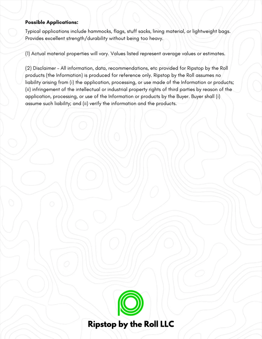 Ripstop By The Roll Hammocks - 1.9 Oz Ripstop Nylon | Durable & Lightweight Hammock Fabric 19 Ripstop By The Roll Hammocks 1.9 Oz Ripstop Nylon