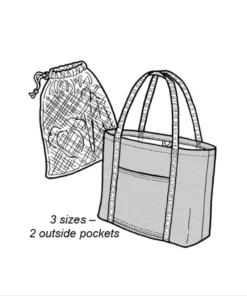 Ripstop By The Roll Market Tote And Produce Bag Pattern