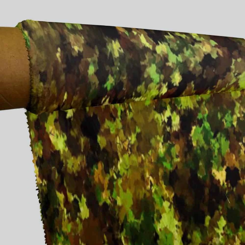 HKOutdoors Fallen Leaves - Lime Fabric Print | Ready to Ship | Premium Quality 3 HKOutdoors Fallen Leaves - Lime