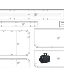 Ripstop By The Roll Bag Buff Simple Series Briefcase Template/Pattern Bundle