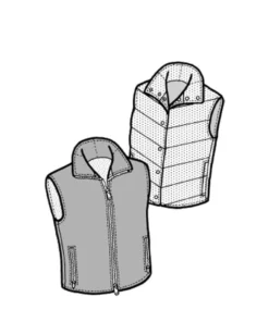 Ripstop By The Roll Men's Santiam Reversible Vest Pattern