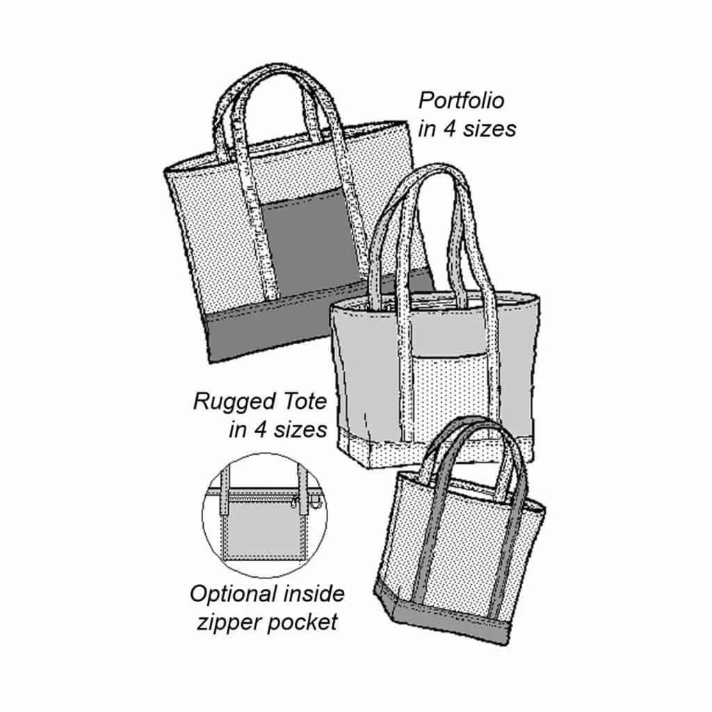 Ripstop By The Roll Rugged Tote And Portfolio Pattern Packs/Bags - Durable & Stylish DIY Templates 3 Ripstop By The Roll Rugged Tote And Portfolio Pattern Packs/Bags